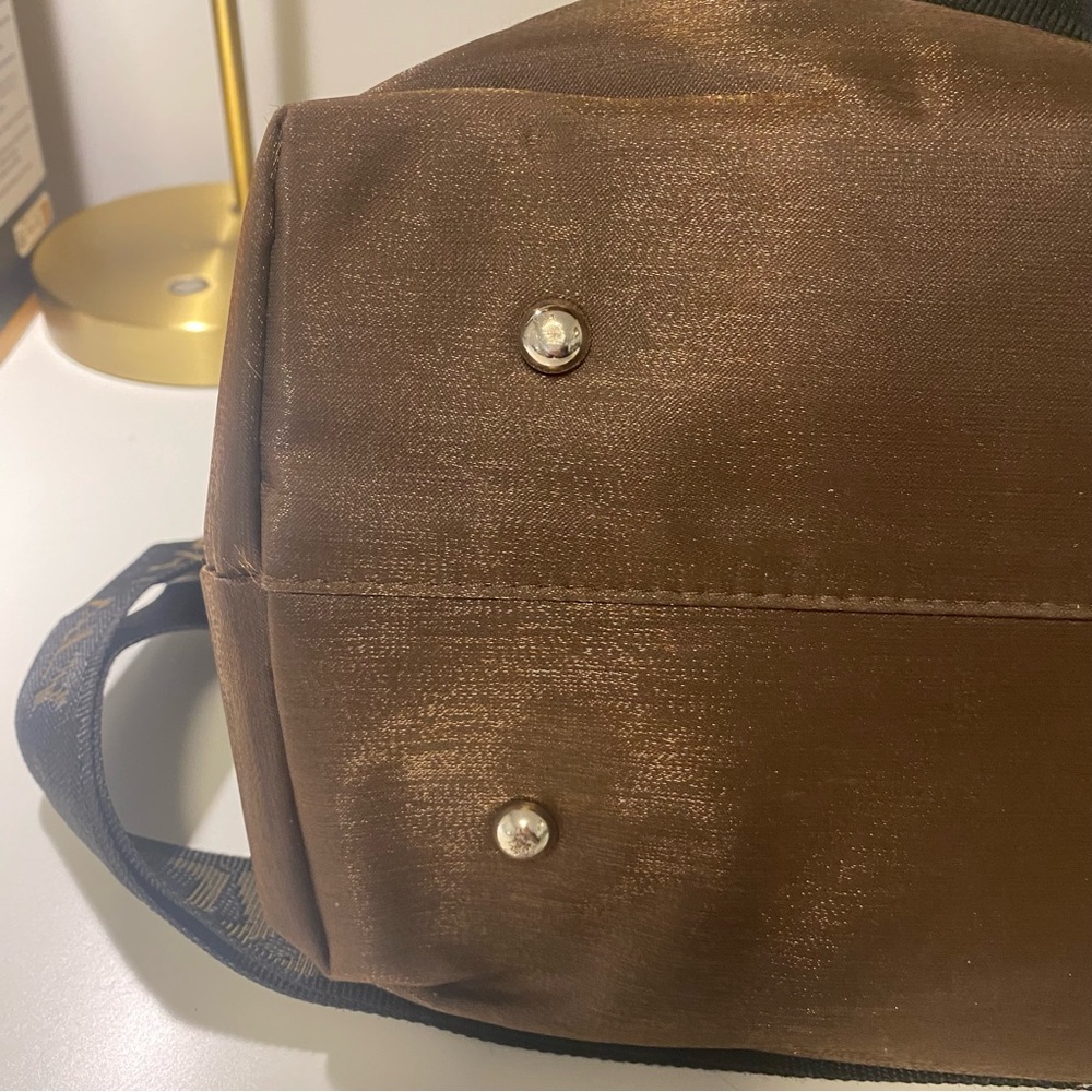 Valentino Rossa Black and Brown Travel Tote Bag with Crossbody - Picture 5 of 14